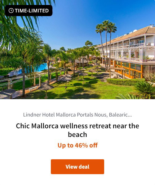 Chic Mallorca wellness retreat near the beach