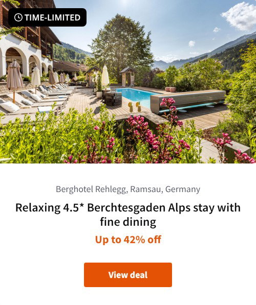 Relaxing 4.5* Berchtesgaden Alps stay with fine dining