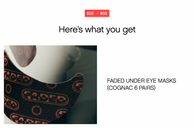 Faded Under Eye Masks