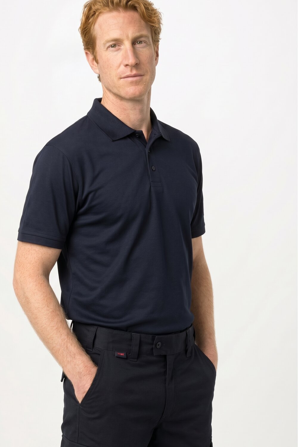 Image of Ballyclare Men's CoolPass Polo Shirt, Navy