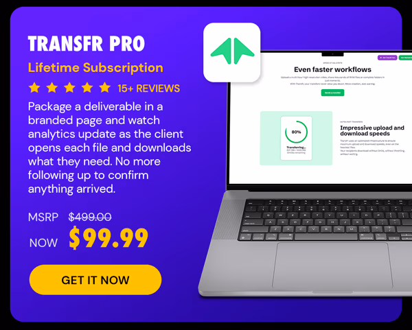 Transfr Pro: Lifetime Subscription