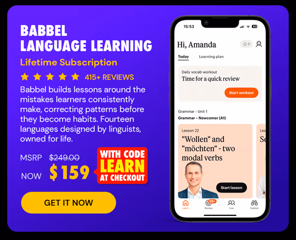 Babbel Language Learning: Lifetime Subscription (All Languages)
