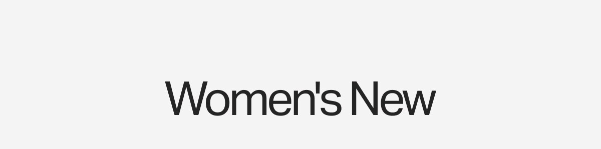Women's New