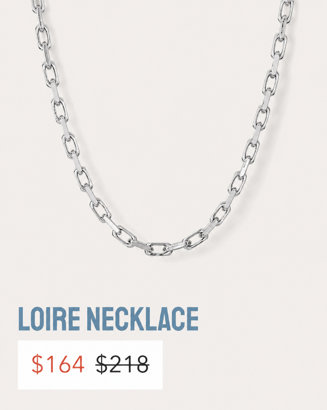 loire necklace in silver