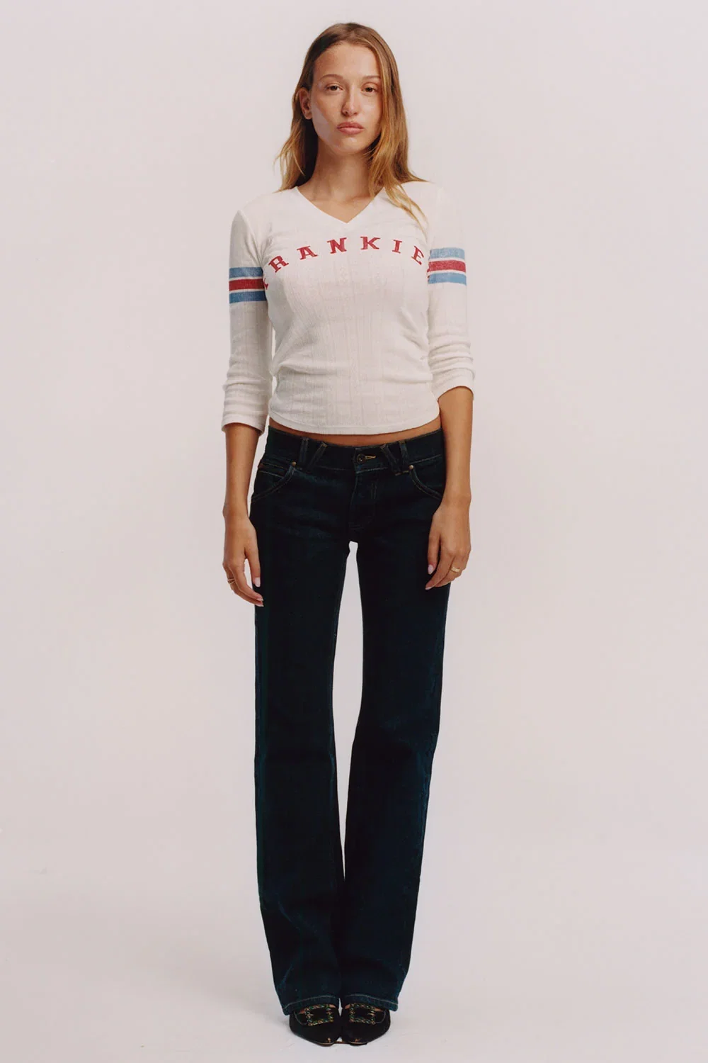 Image of School Girl Pointelle Tee - Book Club