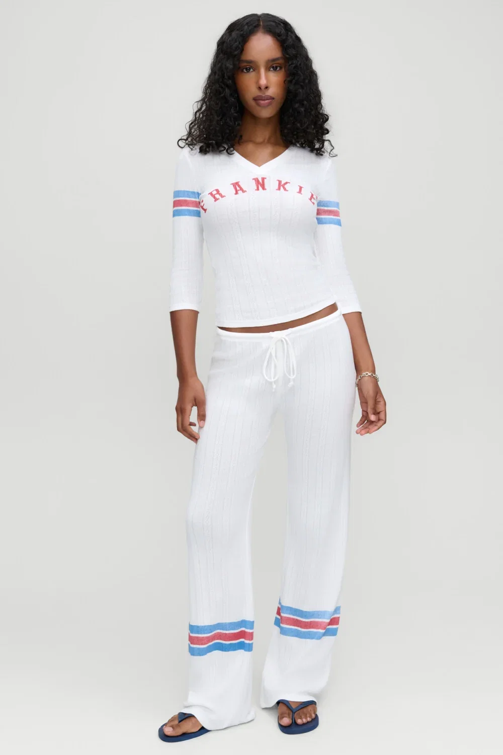 Image of Class Act Relaxed Pointelle Pants - Book Club