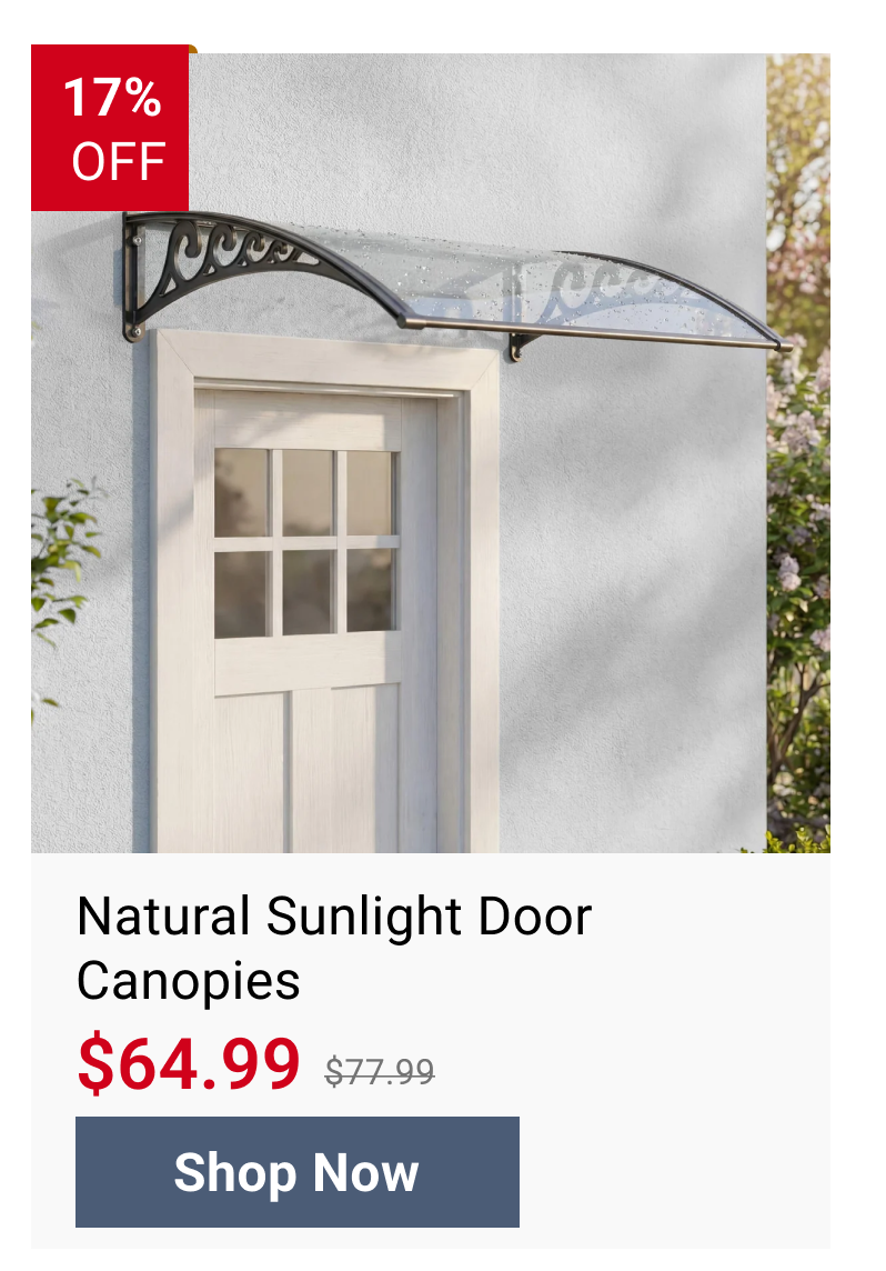 Natural Sunlight Door Canopies