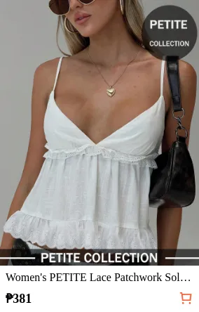 Women s PETITE Lace Patchwork...
