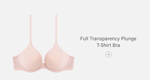 Full Transparency Plunge T-Shirt bra