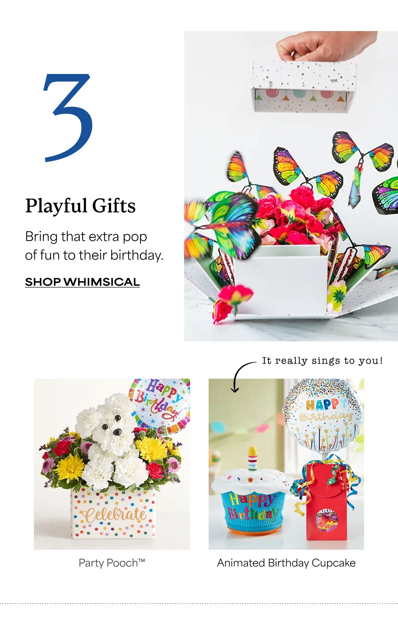 3 | Playful Gifts | Bring that extra pop of fun to their birthday. | Shop Whimsical