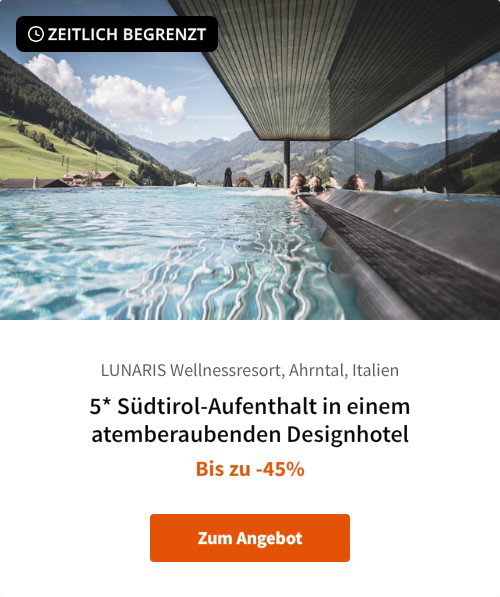 5* Südtirol-Aufenthalt in einem atemberaubenden Designhotel