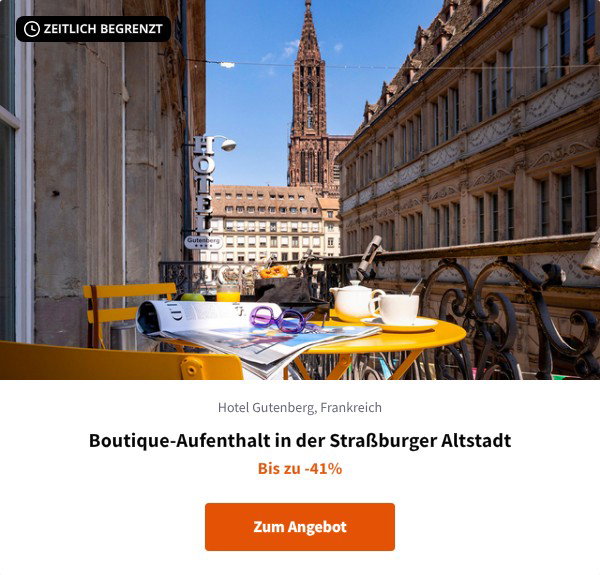Boutique-Aufenthalt in der Straßburger Altstadt