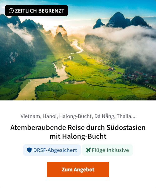 Atemberaubende Reise durch Südostasien mit Halong-Bucht