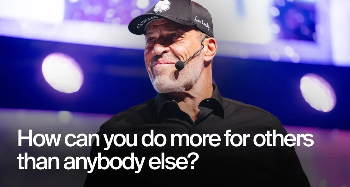 How can you do more for others?