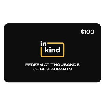 inKind One eGift Card, Thousands of Restaurants ($100 Value)