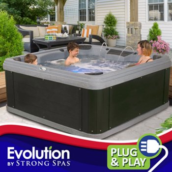 Evolution by Strong Spas Adventure 32-jet, 6 or 7-person Rotomolded Spa, Plug-n-Play