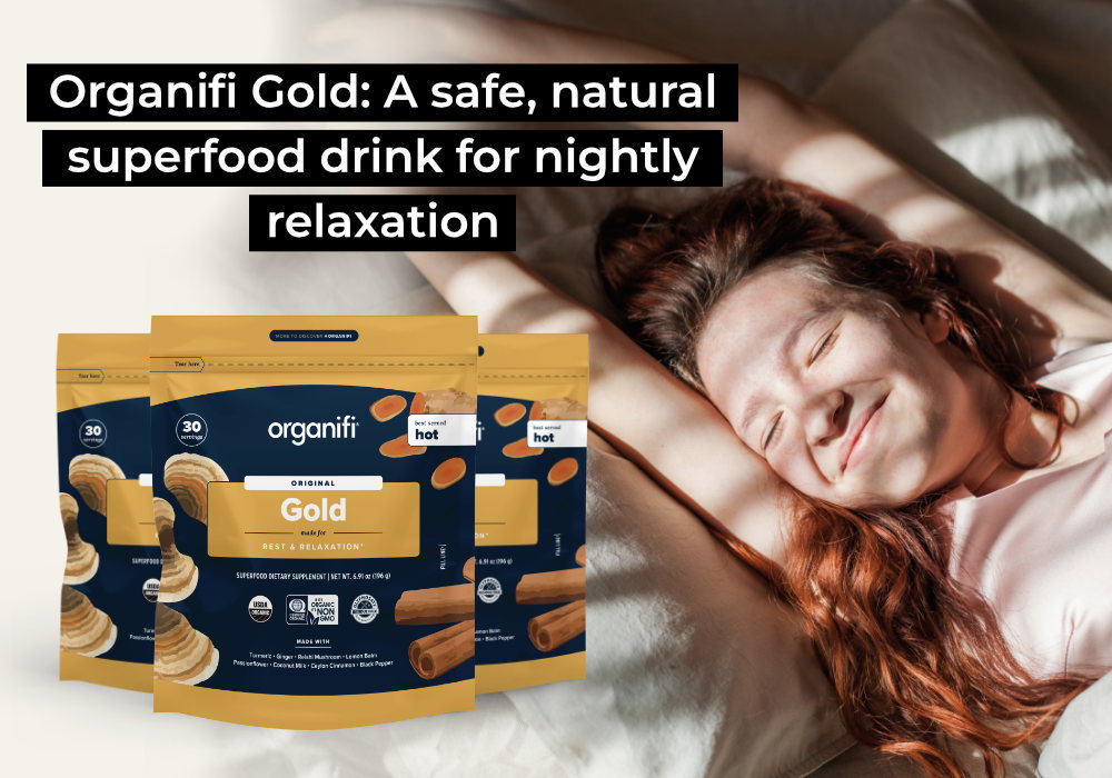 Organifi Gold: A safe, natural superfood drink for nightly relaxation