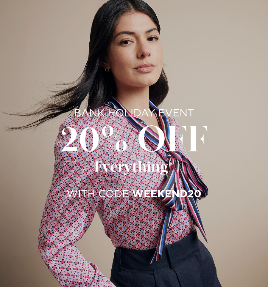 Bank Holiday Event | 20% Off Everything | Code: WEEKEND20