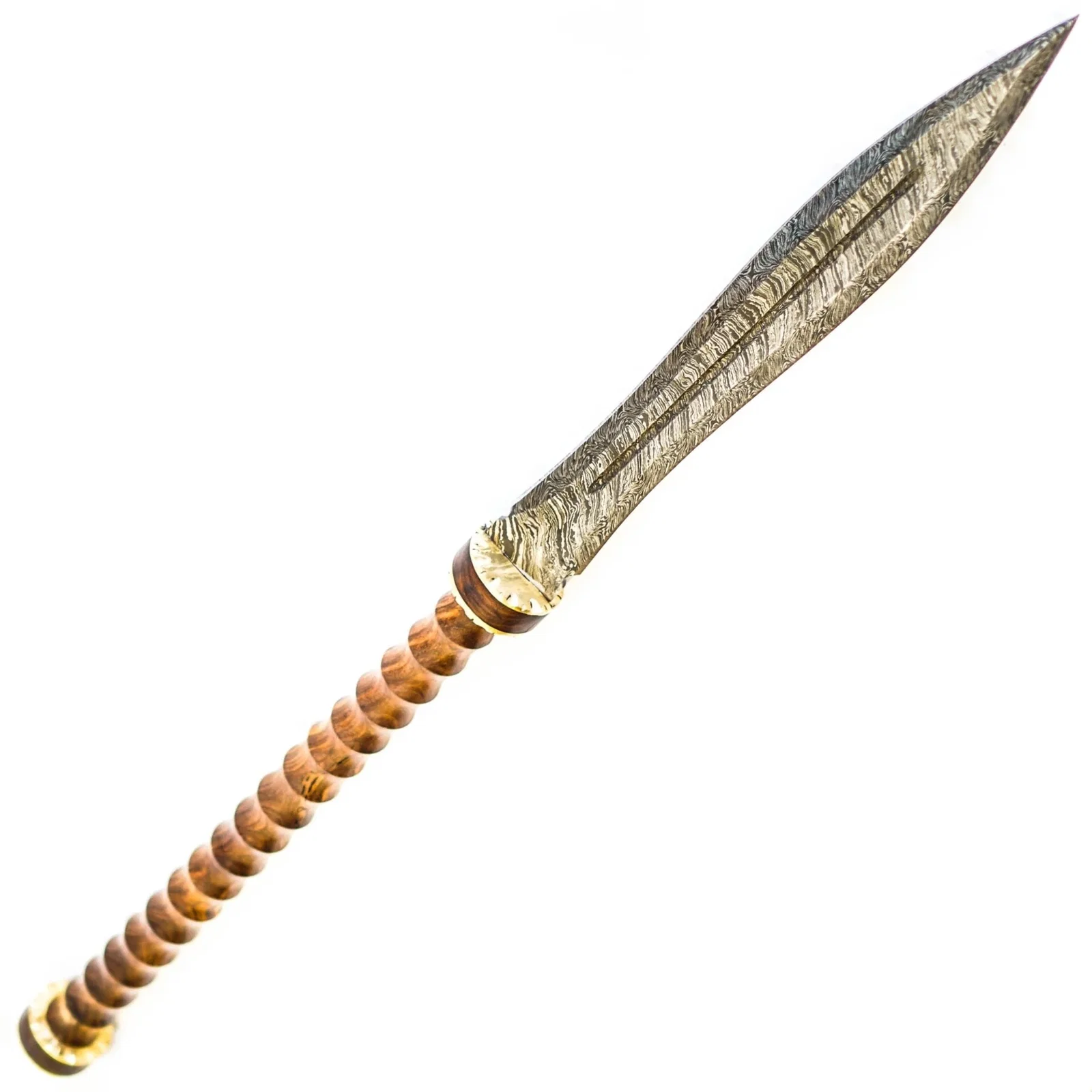 Image of Javelin- Short Spear- High Carbon Damascus Steel- 36"