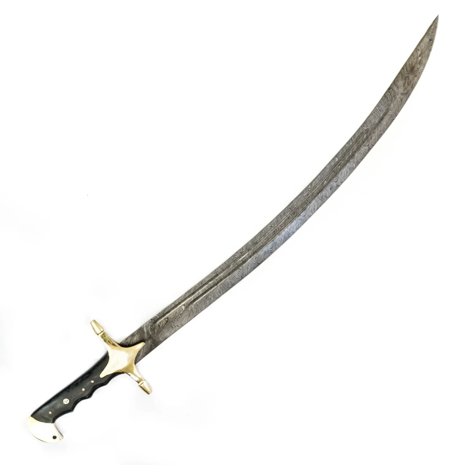 Image of Arabian Scimitar- High Carbon Damascus Steel -37"