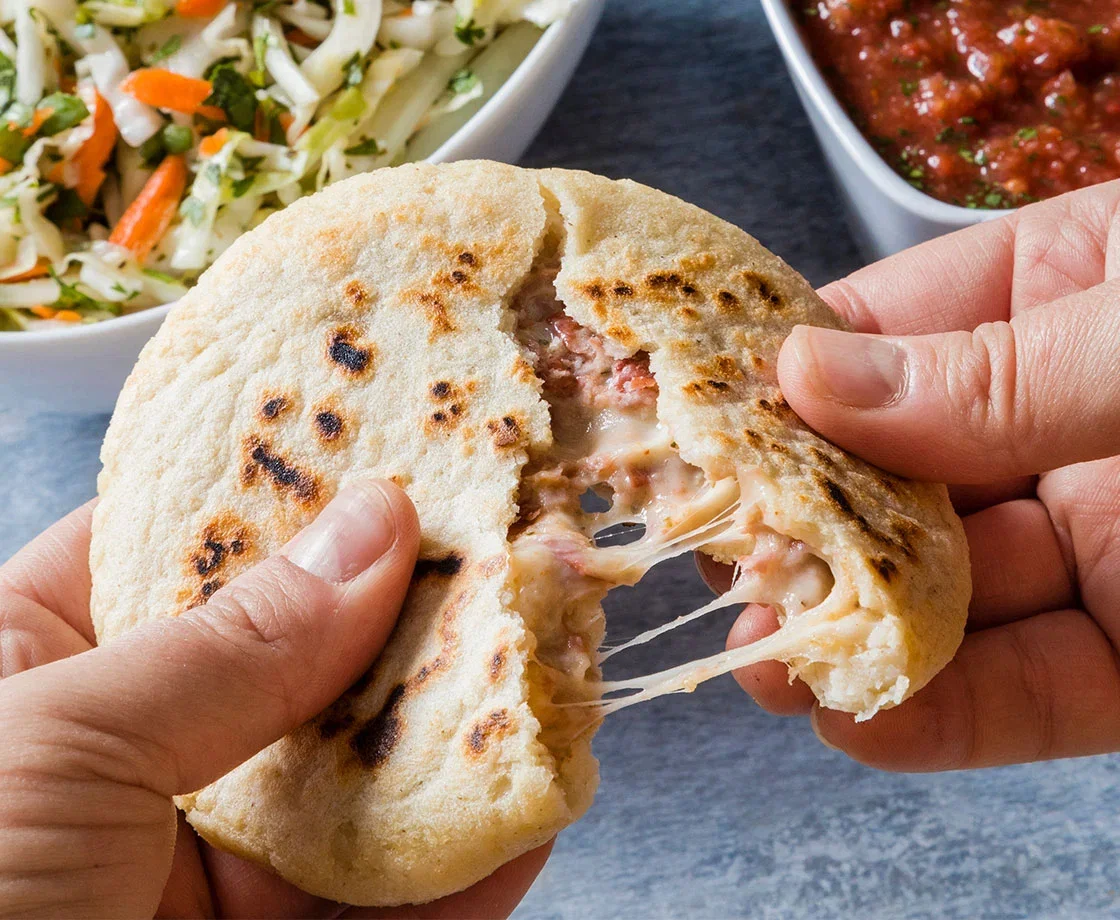 Pupusas with Beans and Cheese