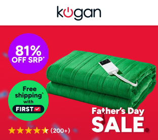 Kogan Washable Electric Heated Throw Blanket (Green, 200 x 180cm) Product Image