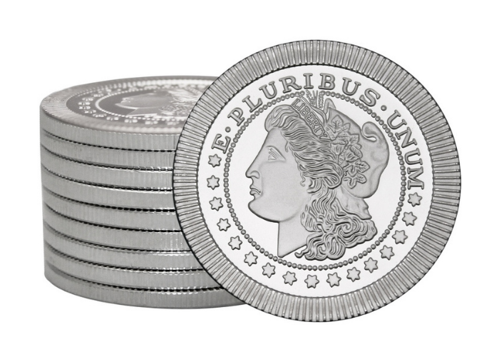 1 oz SilverTowne Morgan Stackable Silver Round (New)