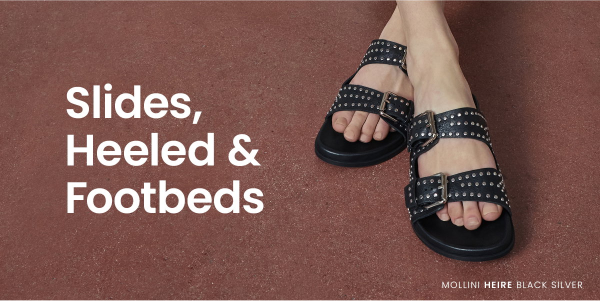 SLIDES, HEELED, & FOOTBEDS