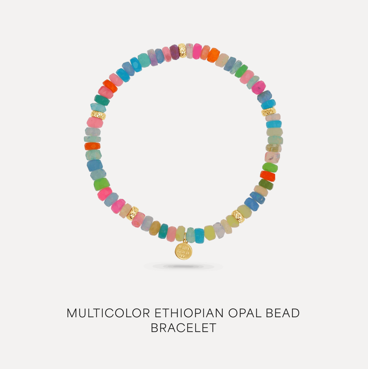 Multicolor Ethiopian Opal Bead Bracelet