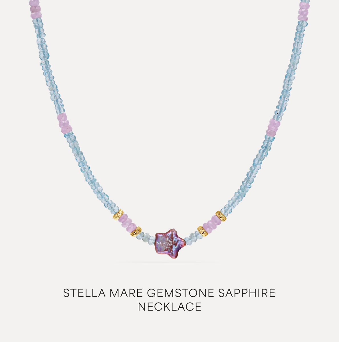 Stella Mare Gemstone Sapphire Necklace