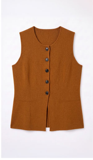 Button Front Sweater Vest