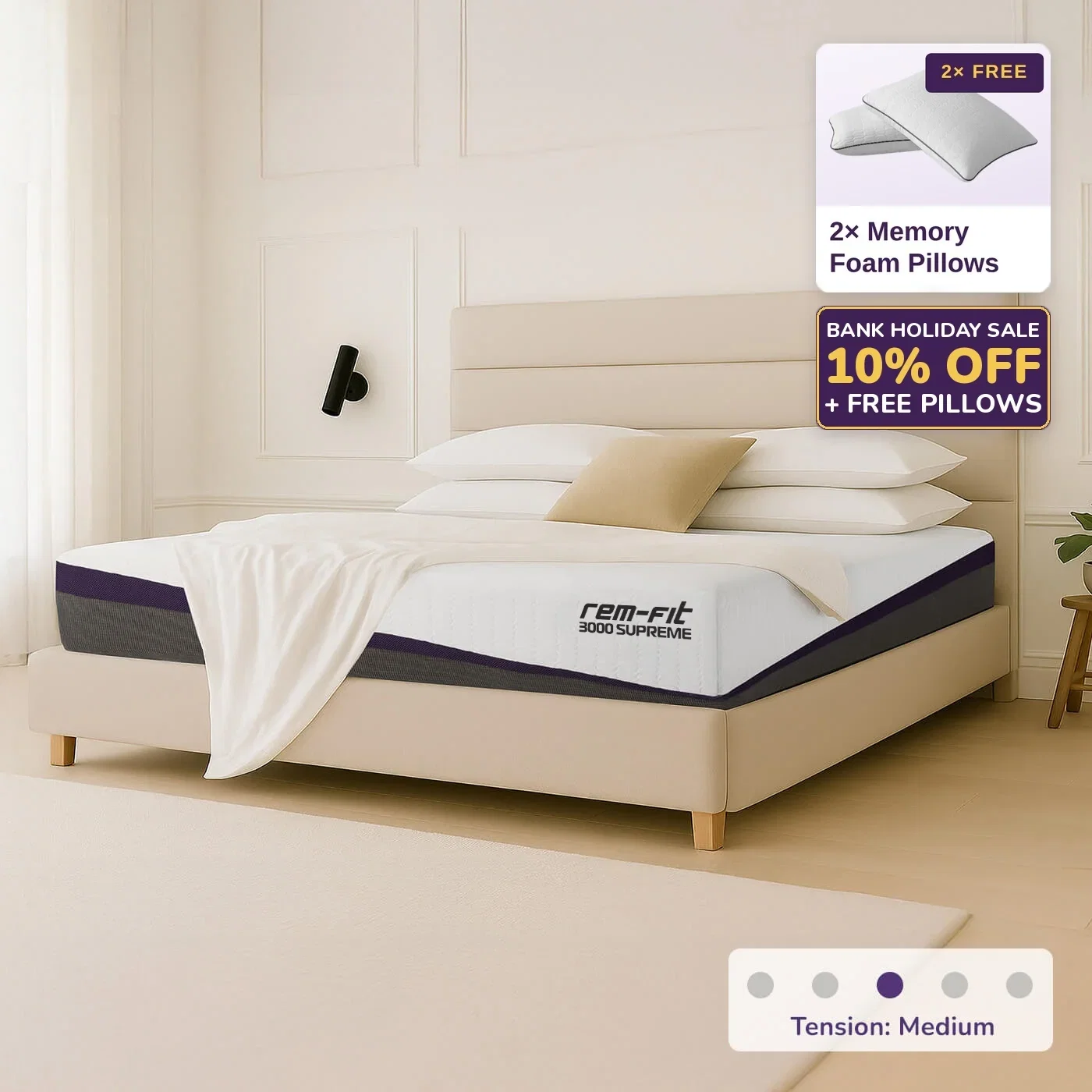 REM-Fit 3000 Supreme Hybrid Mattress - Bank Holiday Sale