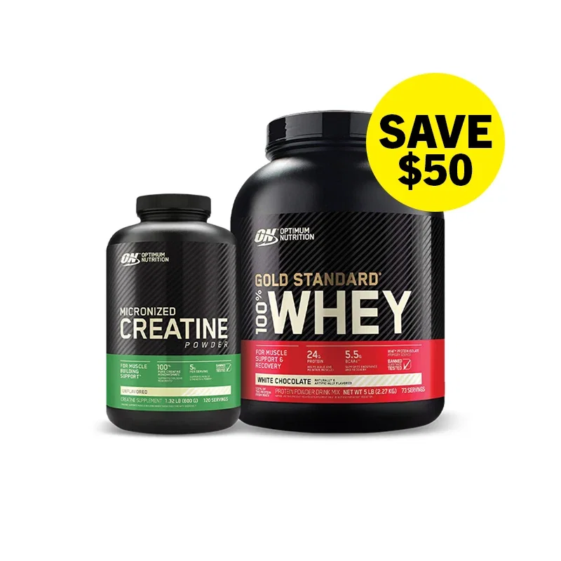 Image of Optimum Nutrition Gold Standard Whey 5LB + Creatine 600g