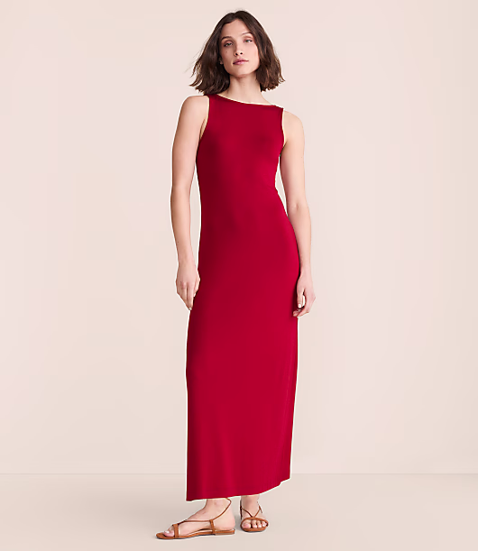 Lou & Grey Signaturesoft Boatneck Maxi Dress