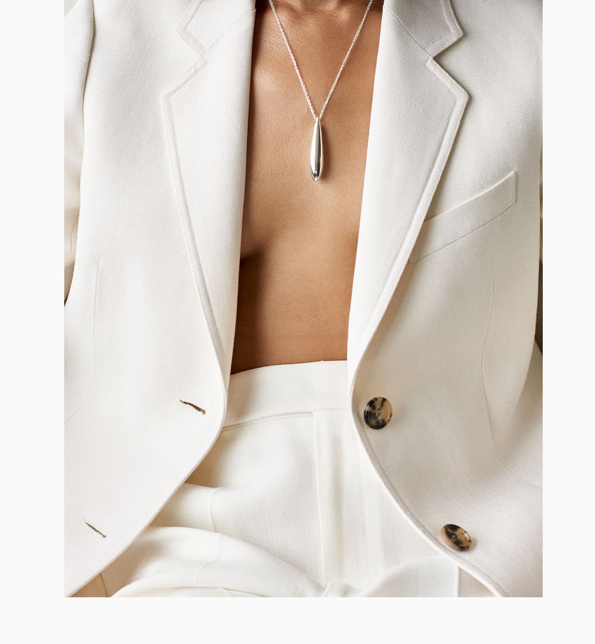 Double Chain Audrey Pendant