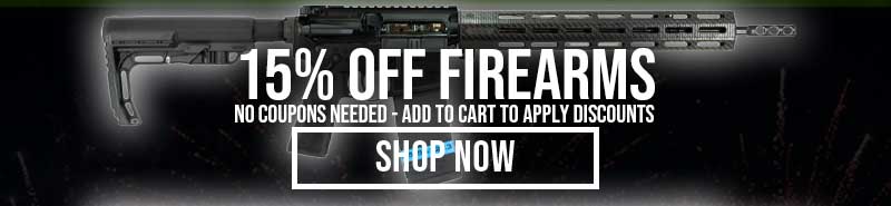 15% OFF FIREARMS - SHOP NOW