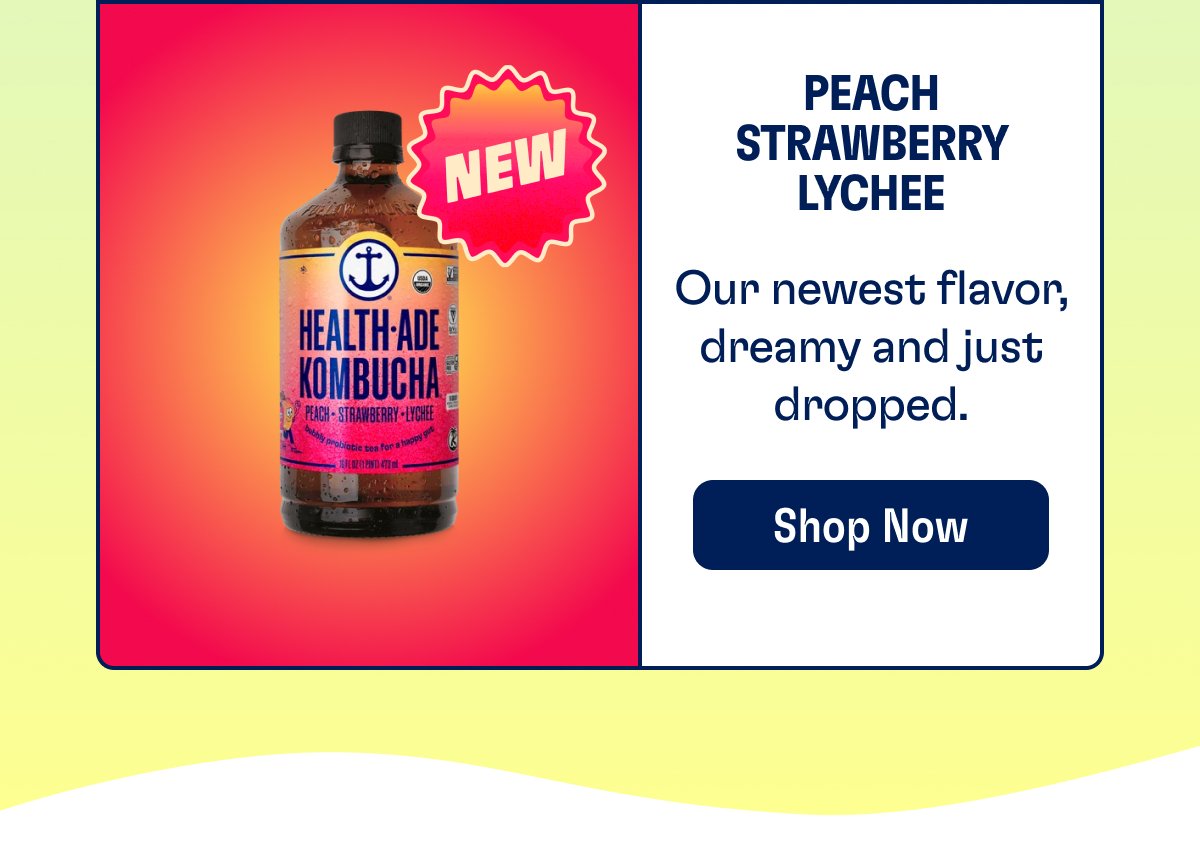Peach Strawberry Lychee Our newest flavor, dreamy and just dropped. Shop Now