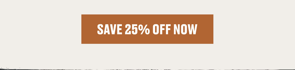 SAVE 25% OFF NOW