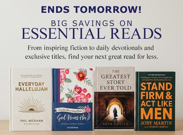 ENDS TOMORROW! | BIG SAVINGS ON ESSENTIAL READS