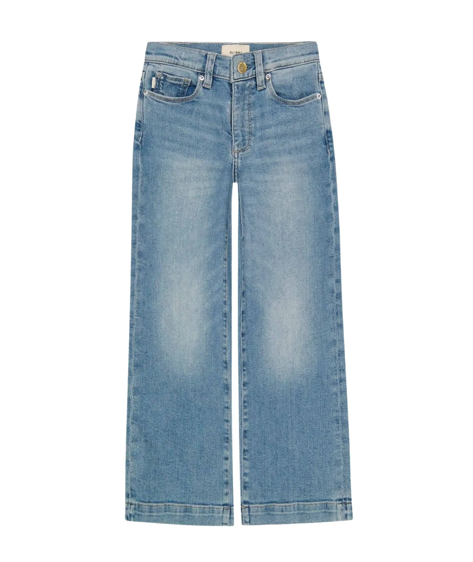 Image of DL1961 Girls Lily Ravello Wide Leg Jeans