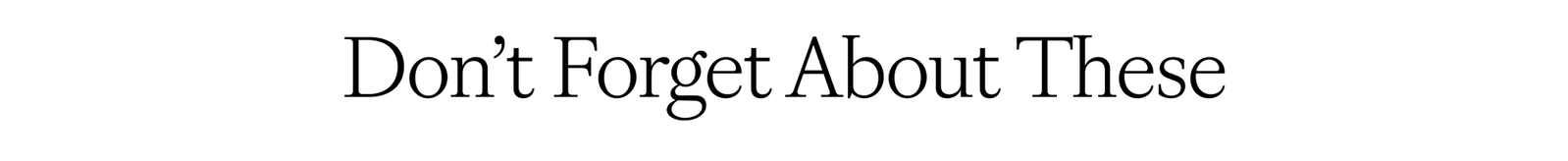Pieces that Belong in Your Routine