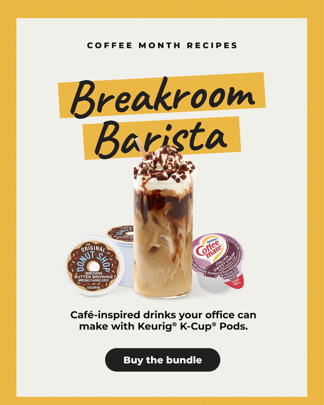 Coffee month recipes: Cafe-inspired drinks your office can make with Keurig® K-Cup® Pods - Buy the Bundle