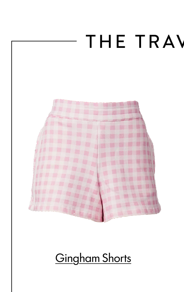 THE TRAVEL LOOK Gingham Shorts