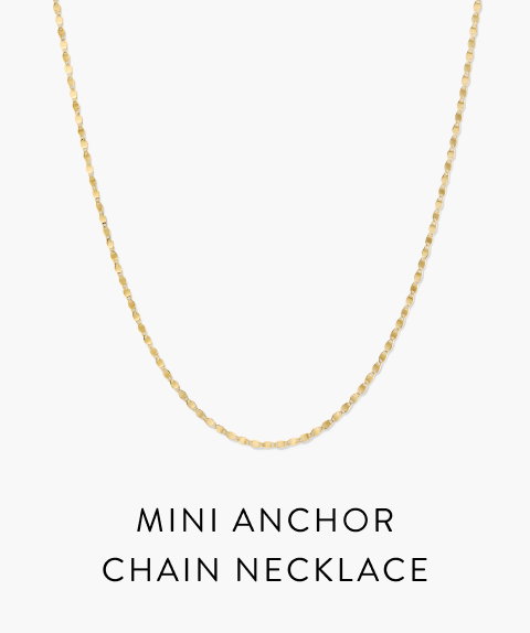 Mini Anchor Chain Necklace.