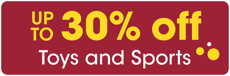 Up to 30% Off Toys & Sports 