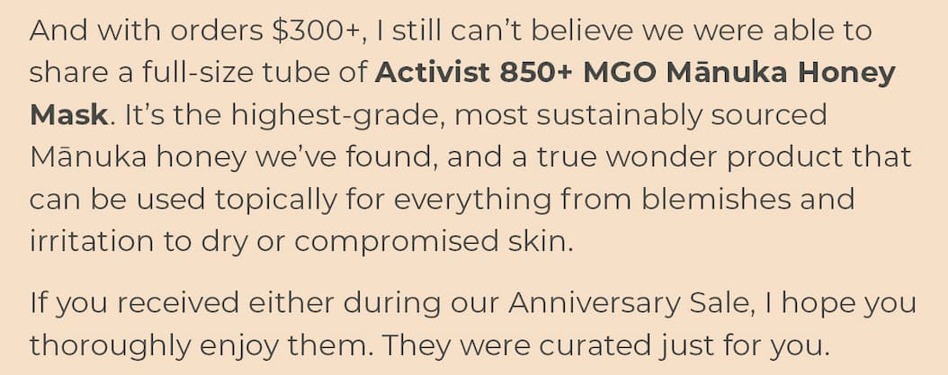 Activist 850+ MGO Mānuka Honey Mask