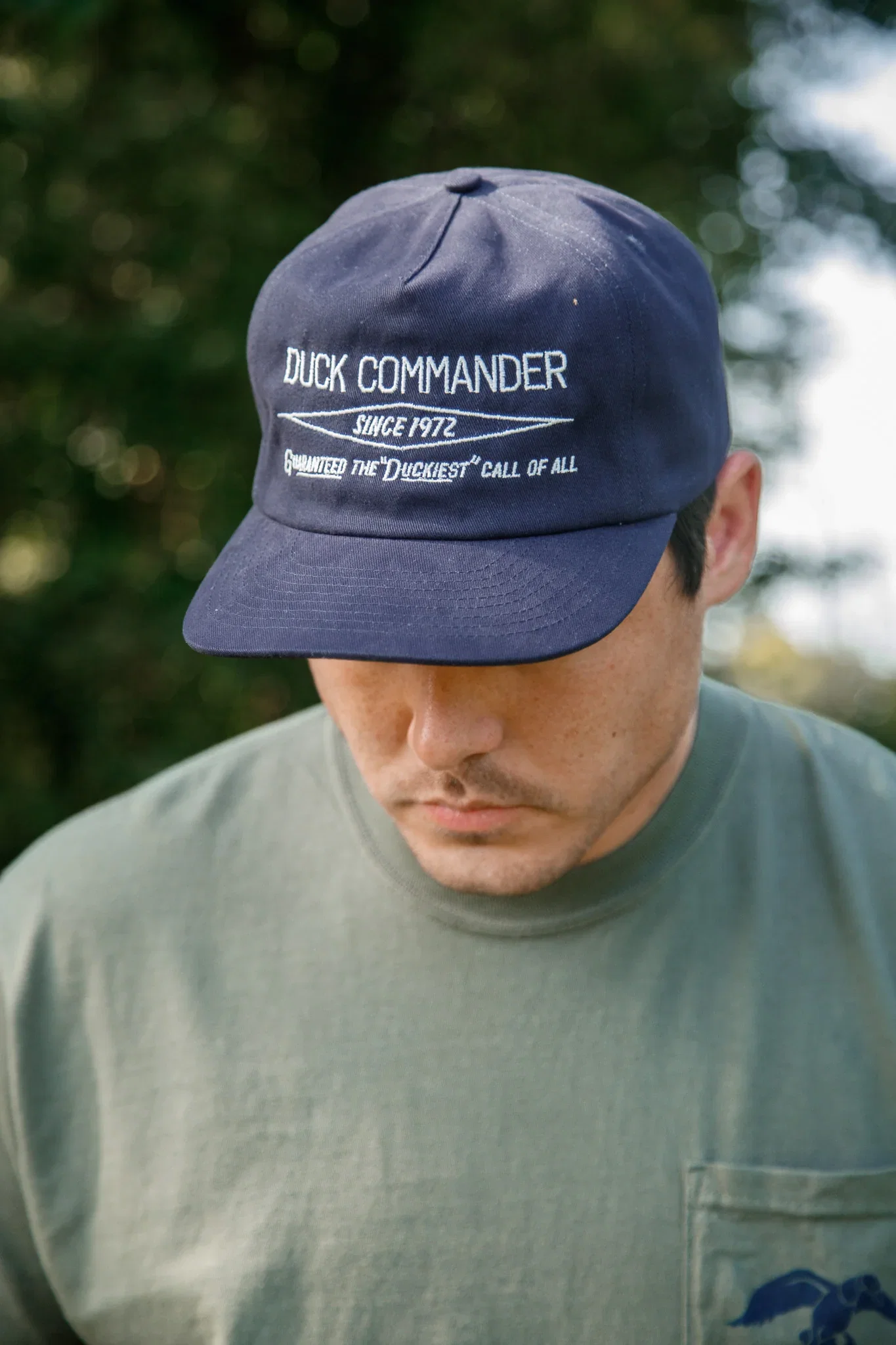 Image of Duck Commander Navy Diamond Logo Hat