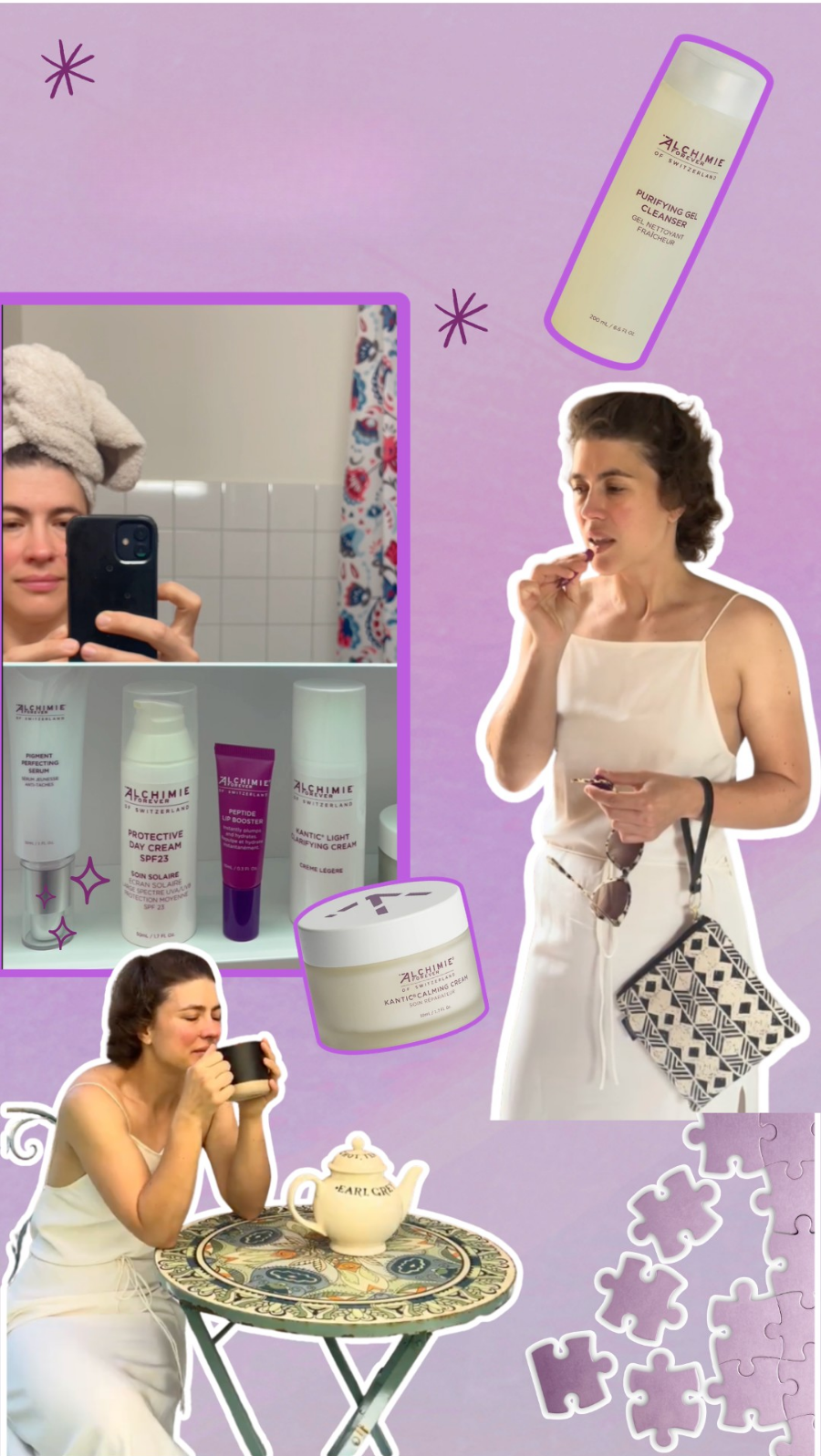 Roxane with her favorite products