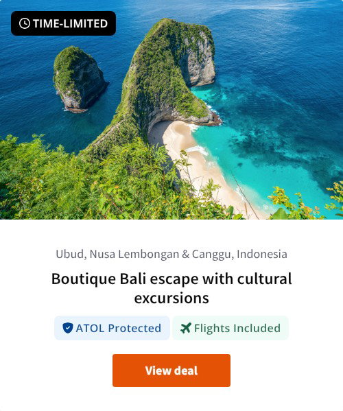 Boutique Bali escape with cultural excursions