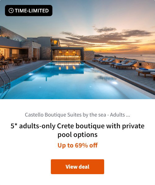 5* adults-only Crete boutique with private pool options